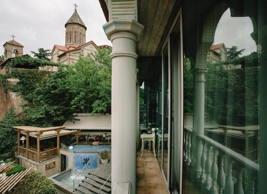 Balkón nebo terasa v ubytování Vinotel Boutique Hotel