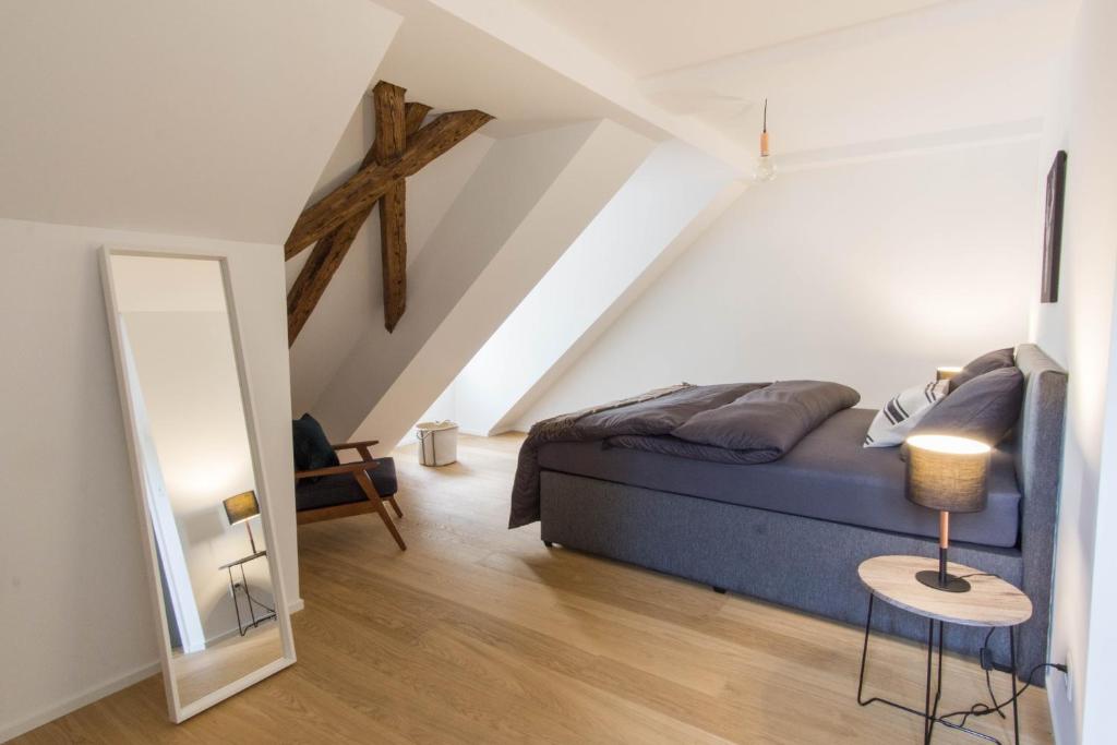 Posezení v ubytování KoBi Apartments Hirschenplatz