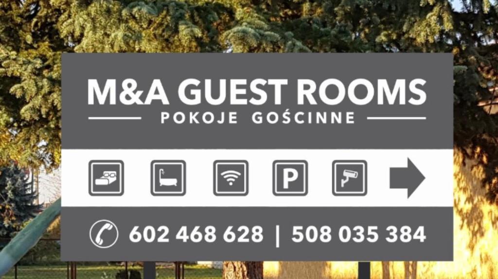 Certifikát, hodnocení, plakát nebo jiný dokument vystavený v ubytování M&A GUEST ROOMS