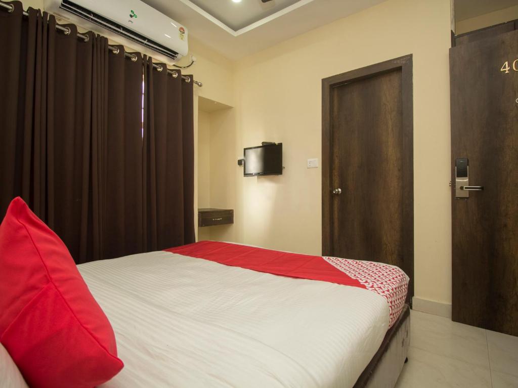 Postel nebo postele na pokoji v ubytování Hotel Mount View, Siliguri