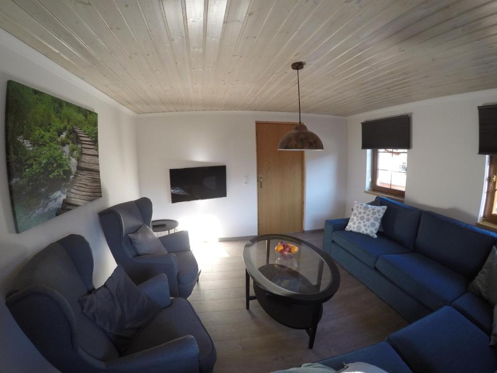 Posezení v ubytování Haus Pistenblick