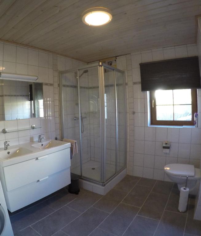 Koupelna v ubytování Haus Pistenblick