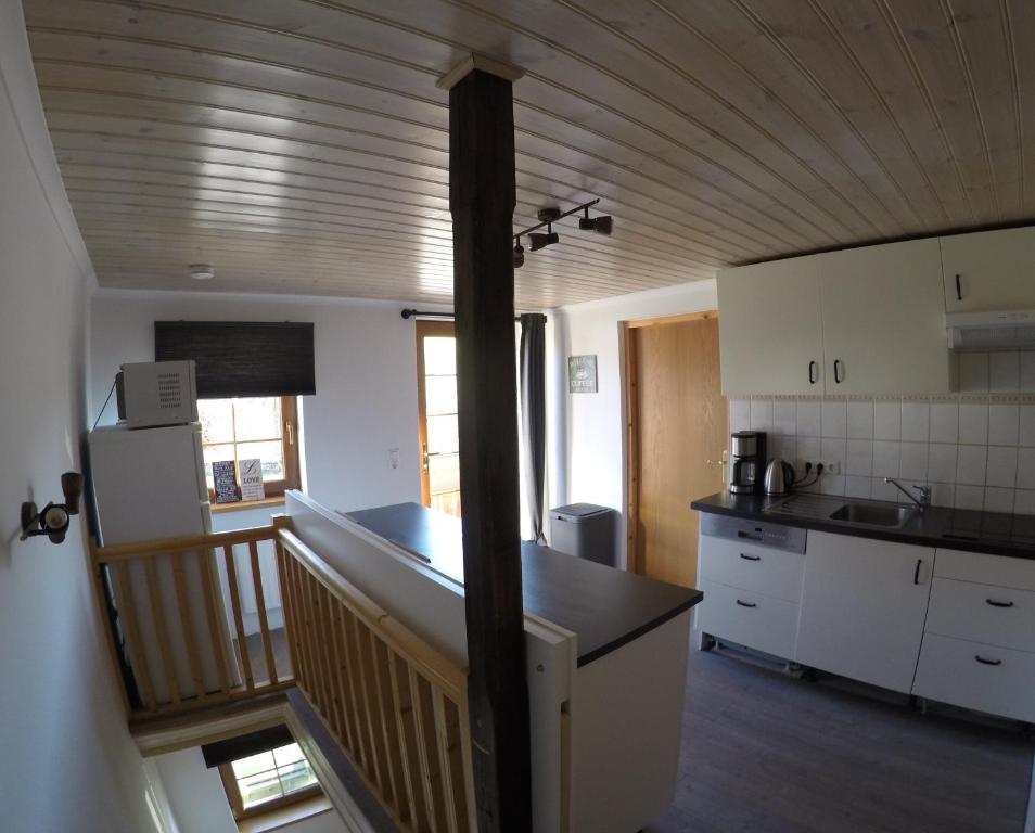 Kuchyň nebo kuchyňský kout v ubytování Haus Pistenblick