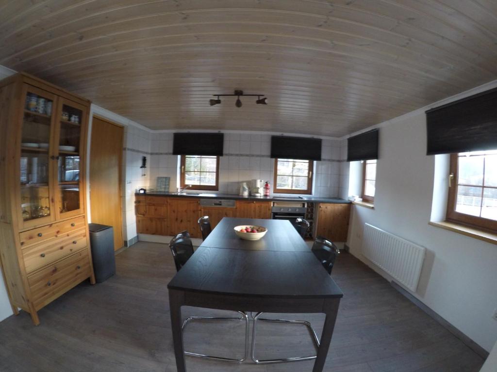 Kuchyň nebo kuchyňský kout v ubytování Haus Pistenblick