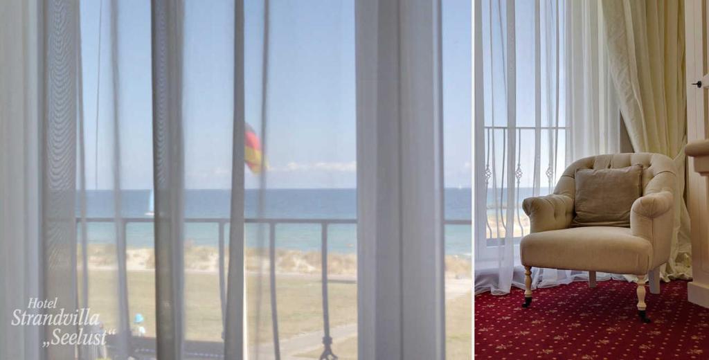 Posezení v ubytování Strandvilla Seelust