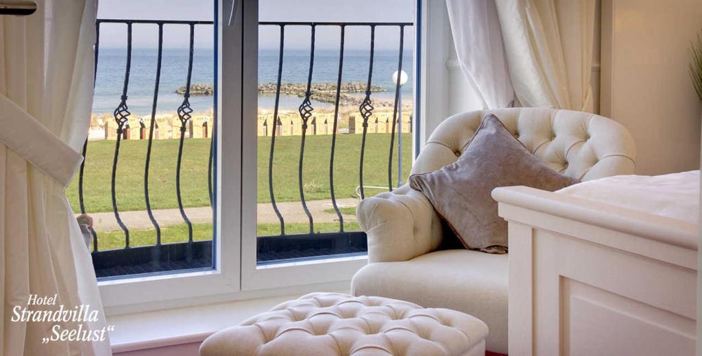 Posezení v ubytování Strandvilla Seelust