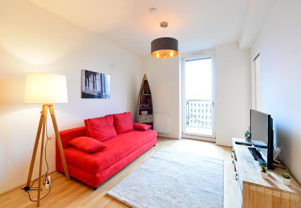 Telewizja i/lub zestaw kina domowego w obiekcie Self-Check-In With View & Free Parking