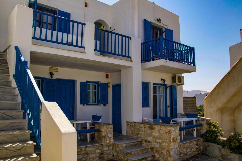 Balkón nebo terasa v ubytování Ioanna Rooms