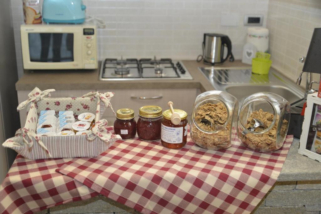 Kuchyň nebo kuchyňský kout v ubytování Agriturismo Ai Prüsot