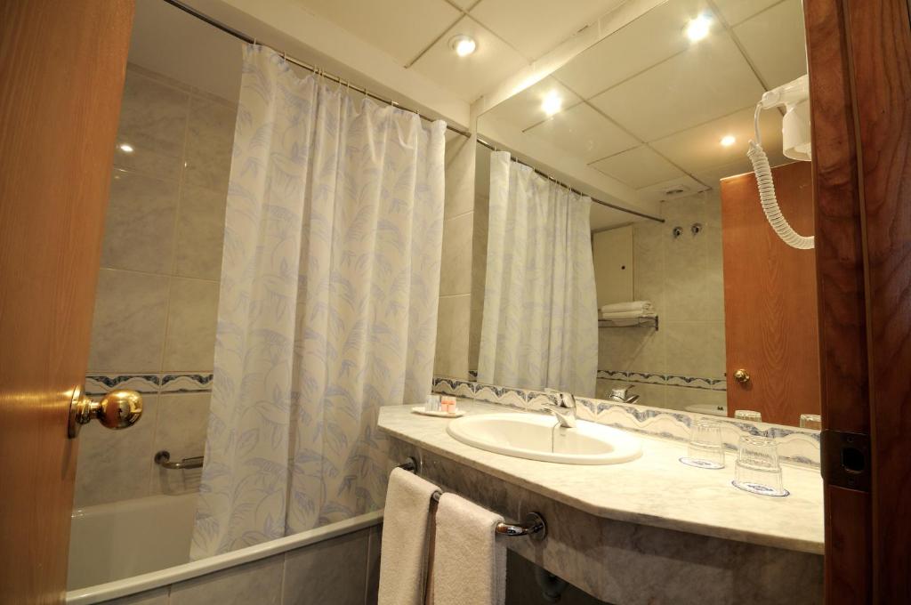 Koupelna v ubytování Hotel Ramblamar