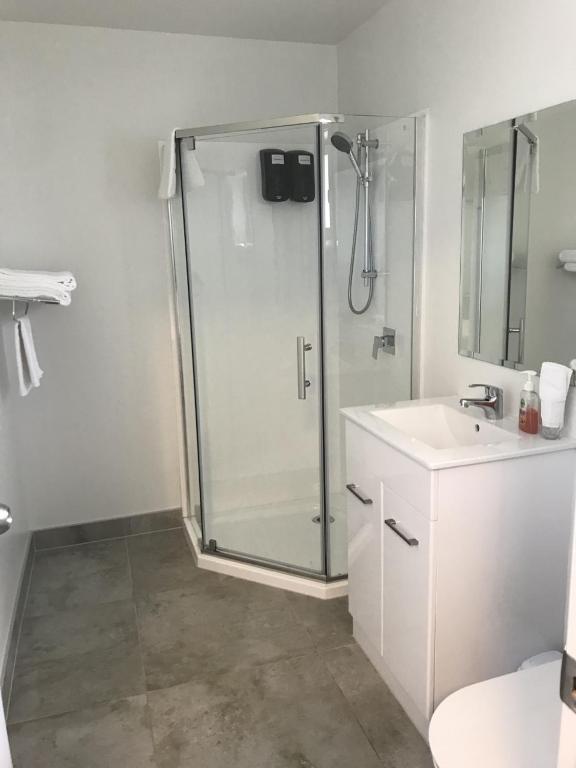 Koupelna v ubytování Siesta Motel