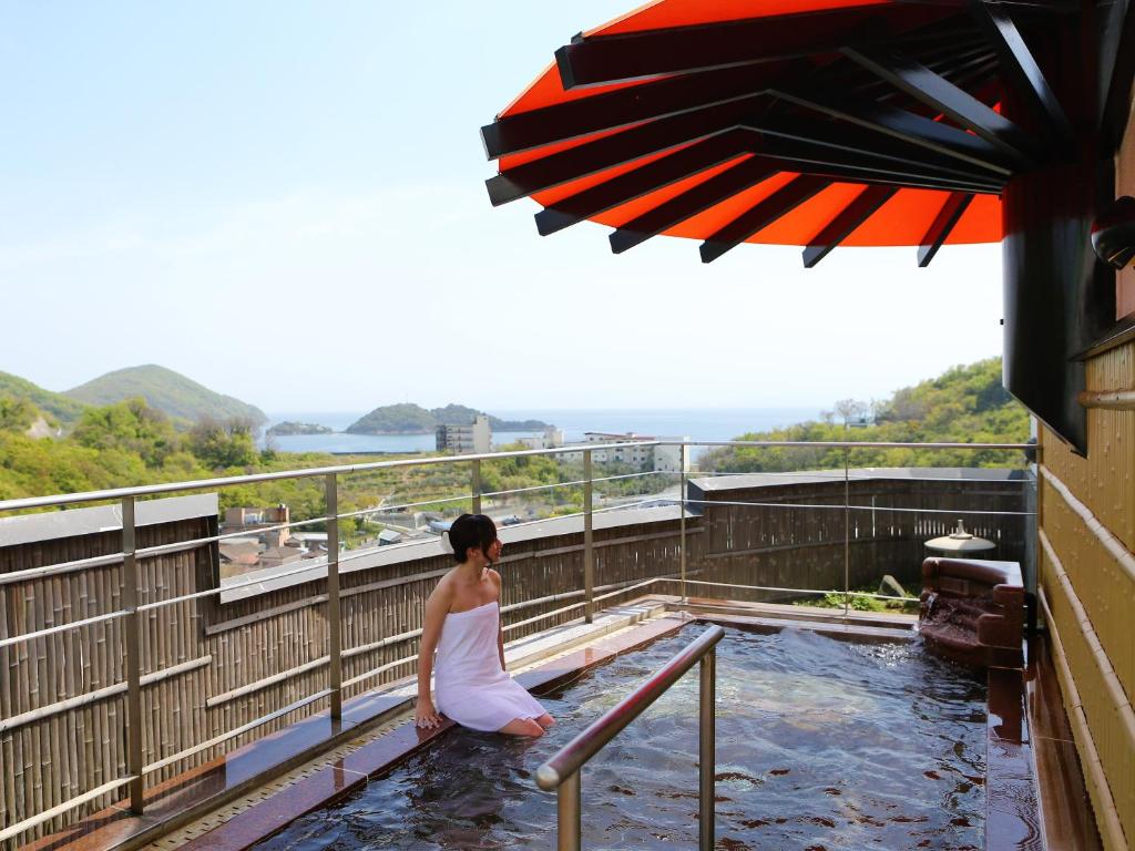 傳統日式旅館附近的自然景觀