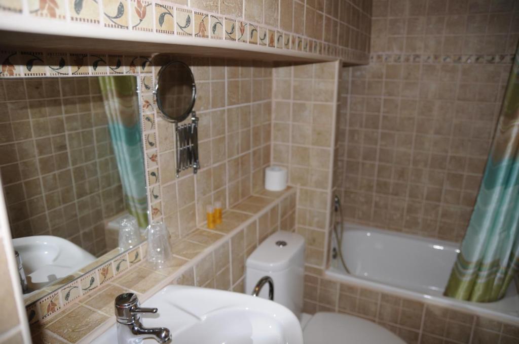 Koupelna v ubytování La Cabaña