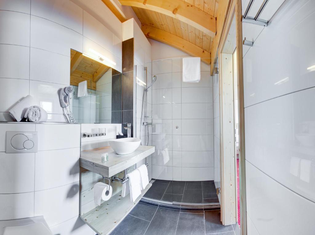 Koupelna v ubytování Hotel Cristal Flumserberg