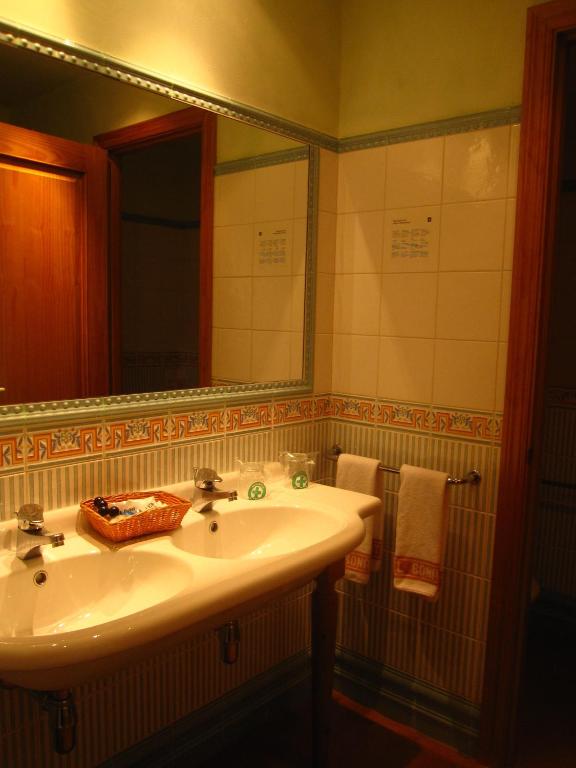 Koupelna v ubytování Hotel Bonavida