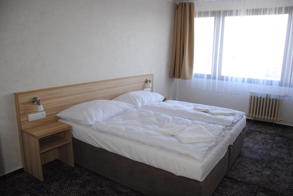 Postel nebo postele na pokoji v ubytování Hotel Labe