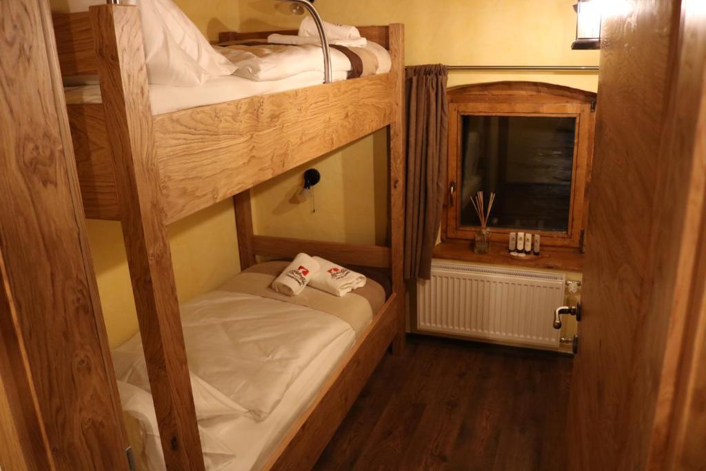 Postel nebo postele na pokoji v ubytování Gorska Reka Guesthouse