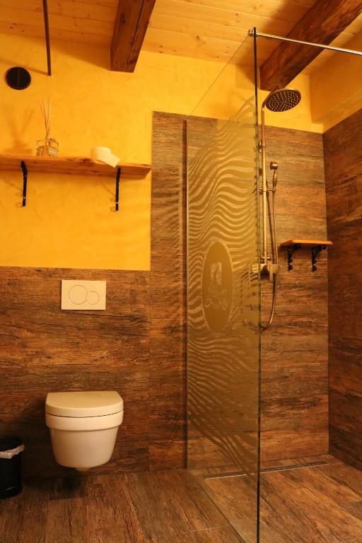 Koupelna v ubytování Gorska Reka Guesthouse