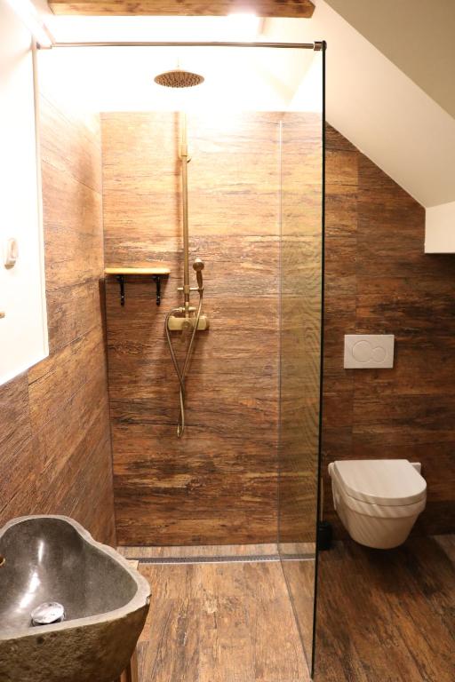 Koupelna v ubytování Gorska Reka Guesthouse