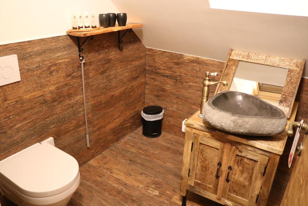 Koupelna v ubytování Gorska Reka Guesthouse