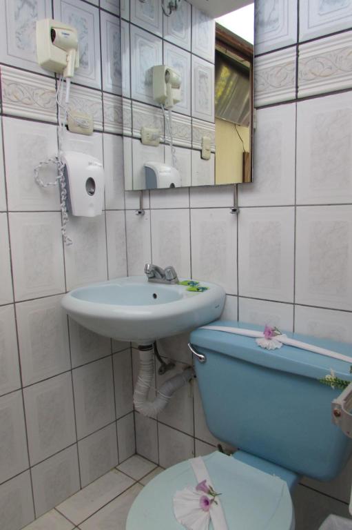 Koupelna v ubytování Hotel La Siesta