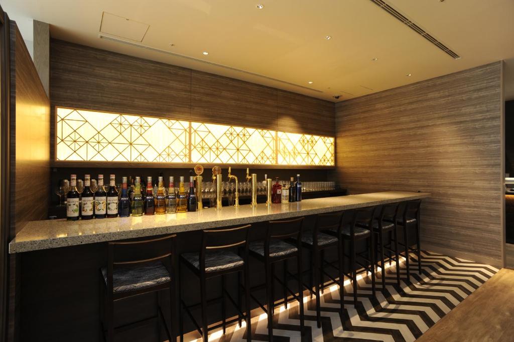Lounge nebo bar v ubytování Hotel Keihan Tsukiji Ginza Grande