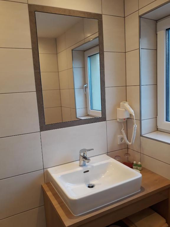Koupelna v ubytování Hotel Jagdhof