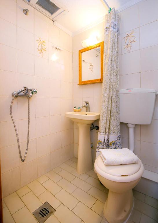 Koupelna v ubytování Apartment Evaggelia Sea View
