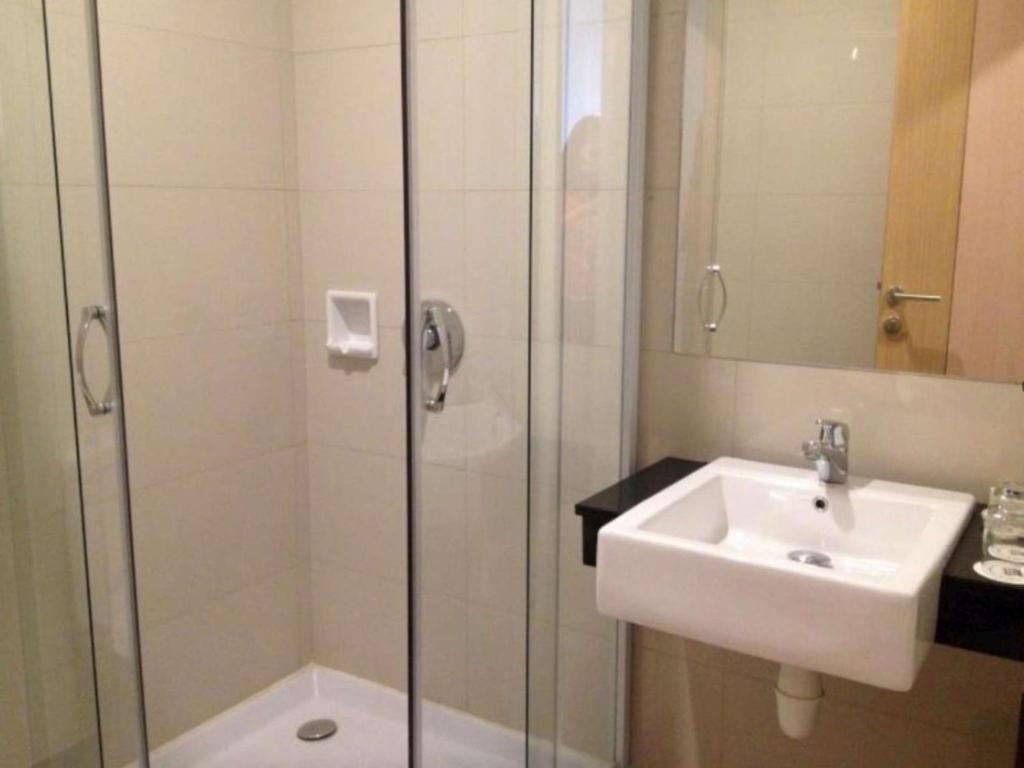Koupelna v ubytování Biz Hotel Batam