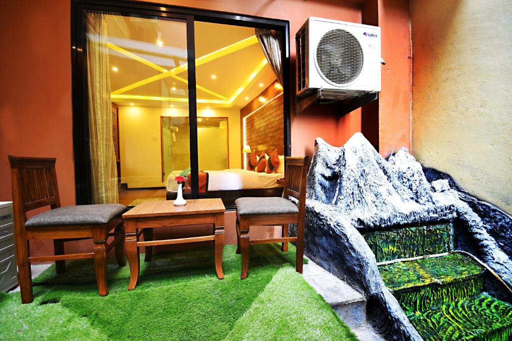 Posezení v ubytování Hotel Jampa