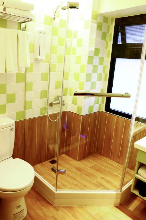 Koupelna v ubytování Haozhan Hotel
