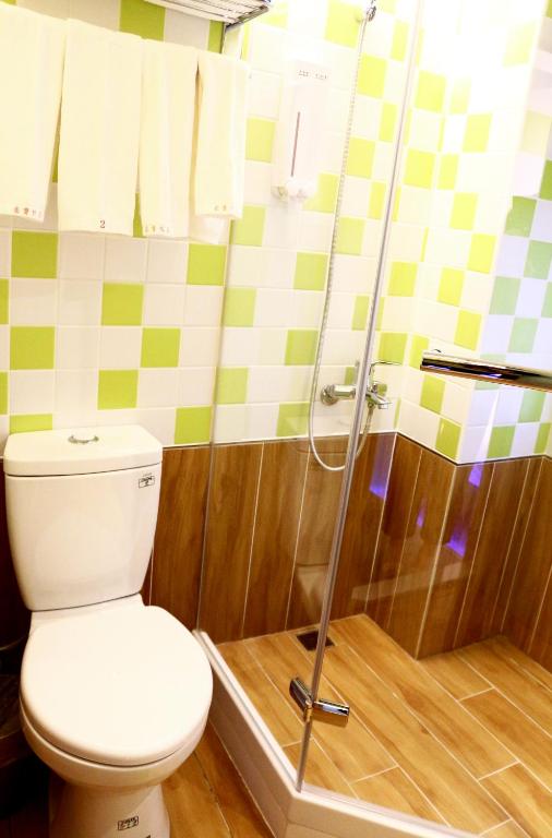 Koupelna v ubytování Haozhan Hotel