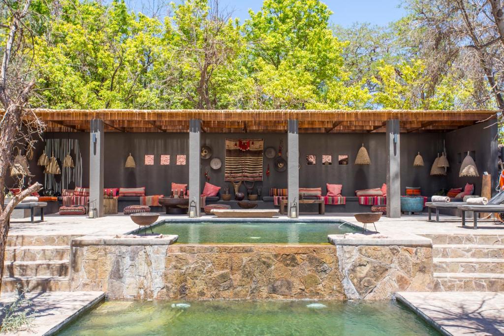 Um pátio ou outra área exterior em Hotel Desertica