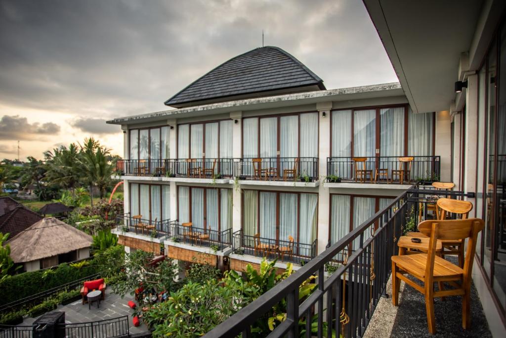 Balkón nebo terasa v ubytování Bakung Ubud Resort and Villa