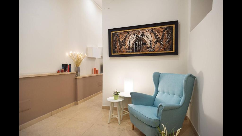 A seating area at civico118 short lets