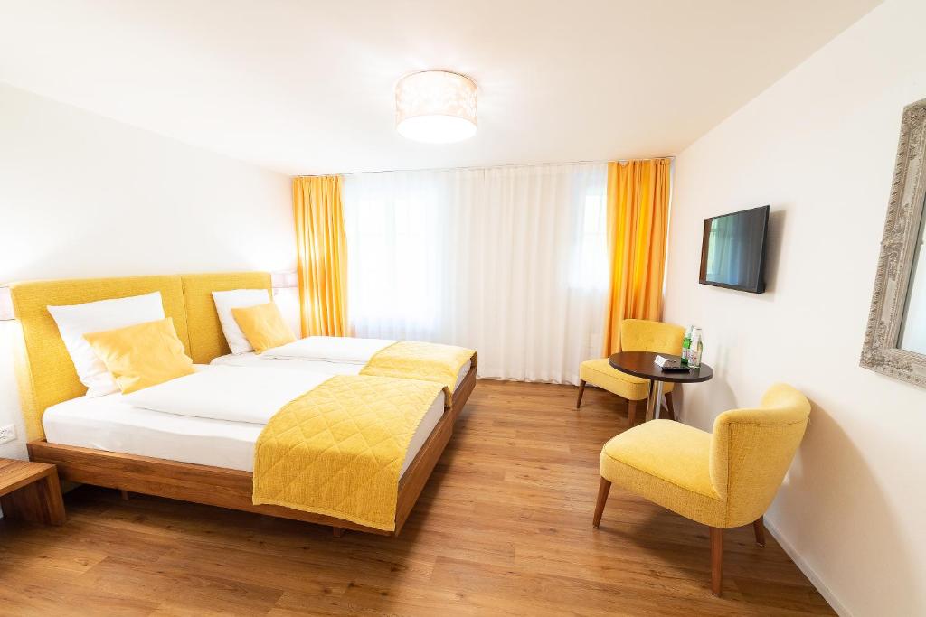 Posteľ alebo postele v izbe v ubytovaní Hotel & Restaurant Hasenstrick