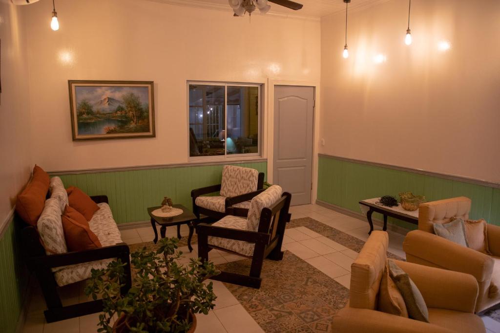 Posezení v ubytování Alice y Juancito Boutique Hotel