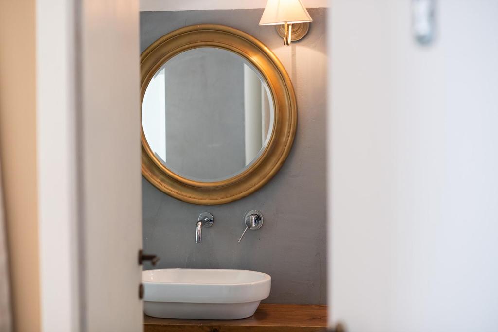 Koupelna v ubytování Hotel Borgo Vistalago