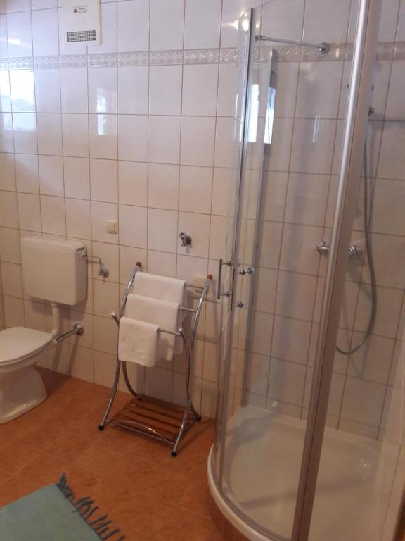 Koupelna v ubytování Ferienwohnung Kupfer