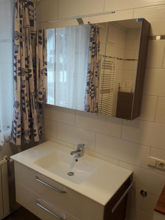 Koupelna v ubytování Ferienwohnung Kupfer