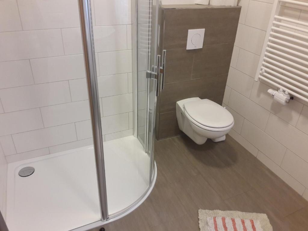 Koupelna v ubytování Ferienwohnung Kupfer