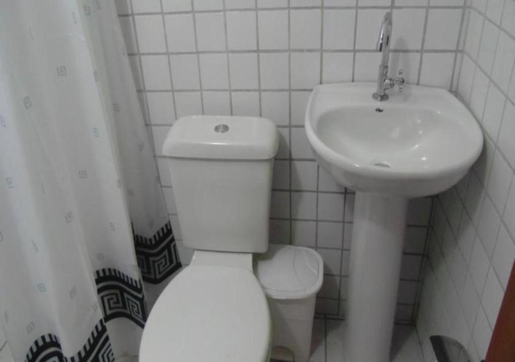 Koupelna v ubytování Livina Hostel