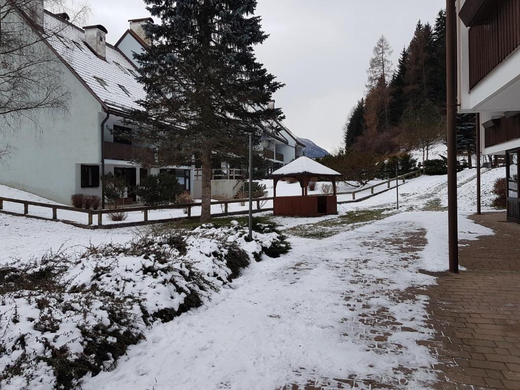 Casa con vista a Moena v zimě