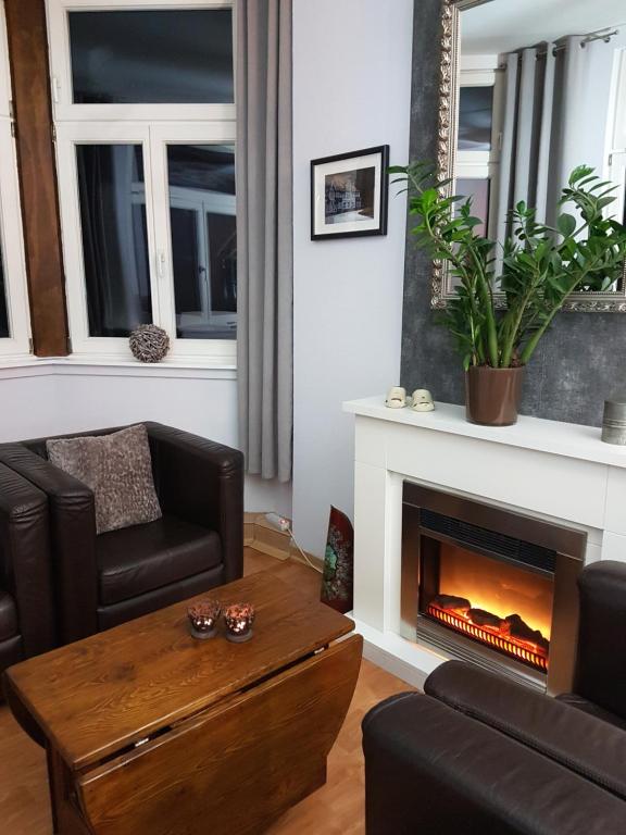 Posezení v ubytování Hotel Zur Luppbode