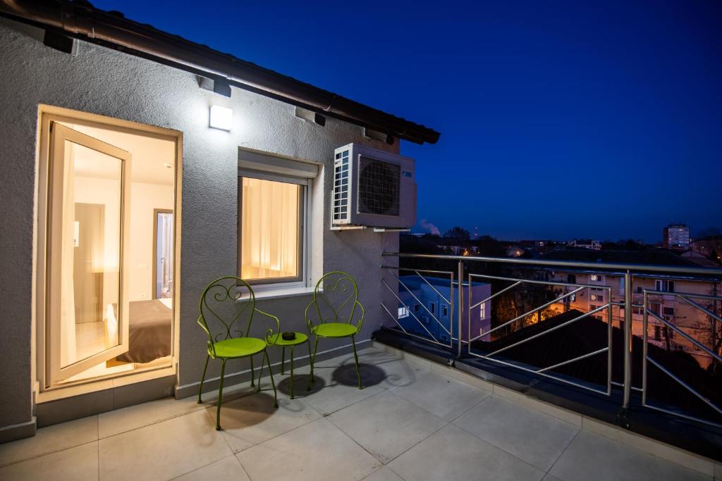 Uma varanda ou terraço em Hotel Silva