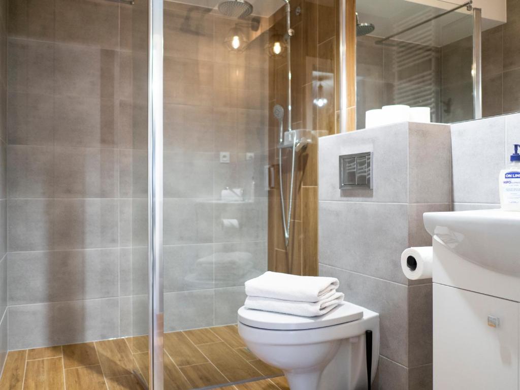 Kúpeľňa v ubytovaní Apartamenty Białystok - Botaniczna 9A/21
