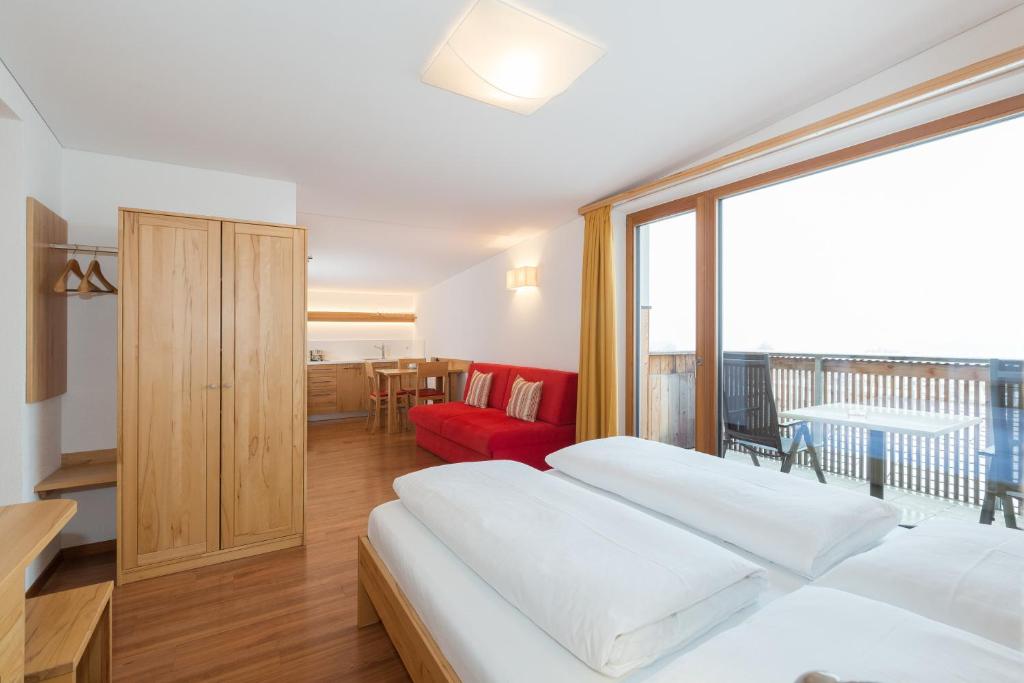 Postel nebo postele na pokoji v ubytování Residence Aichner