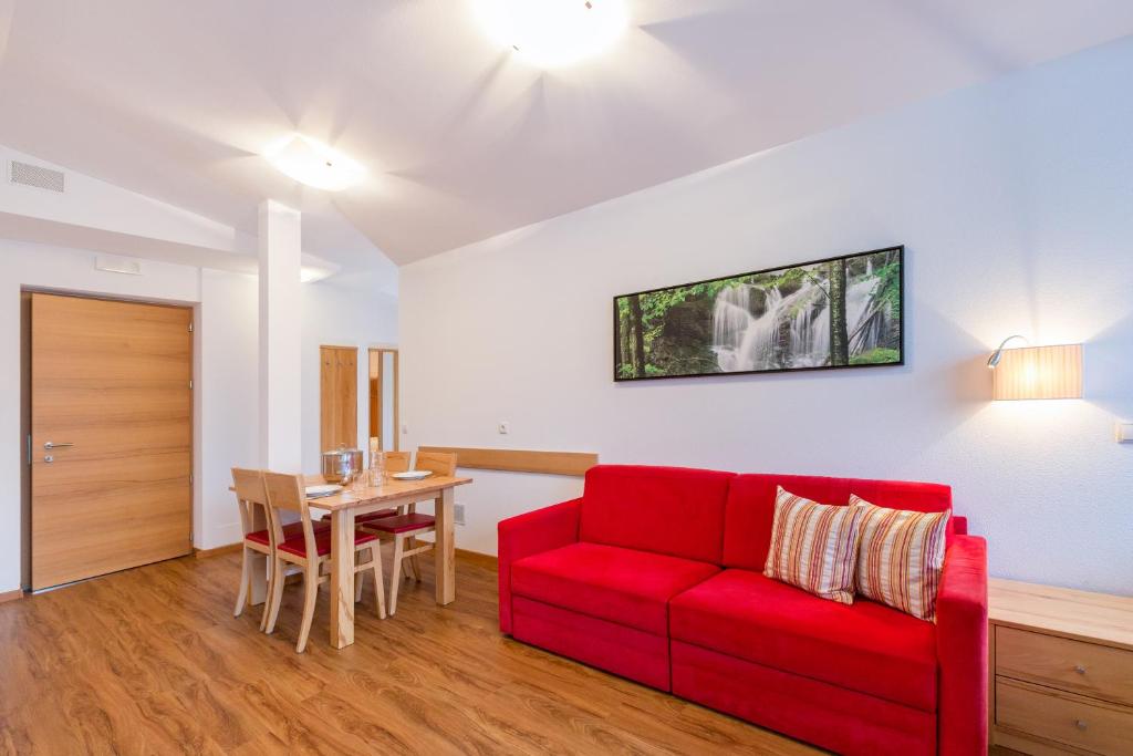 Posezení v ubytování Residence Aichner