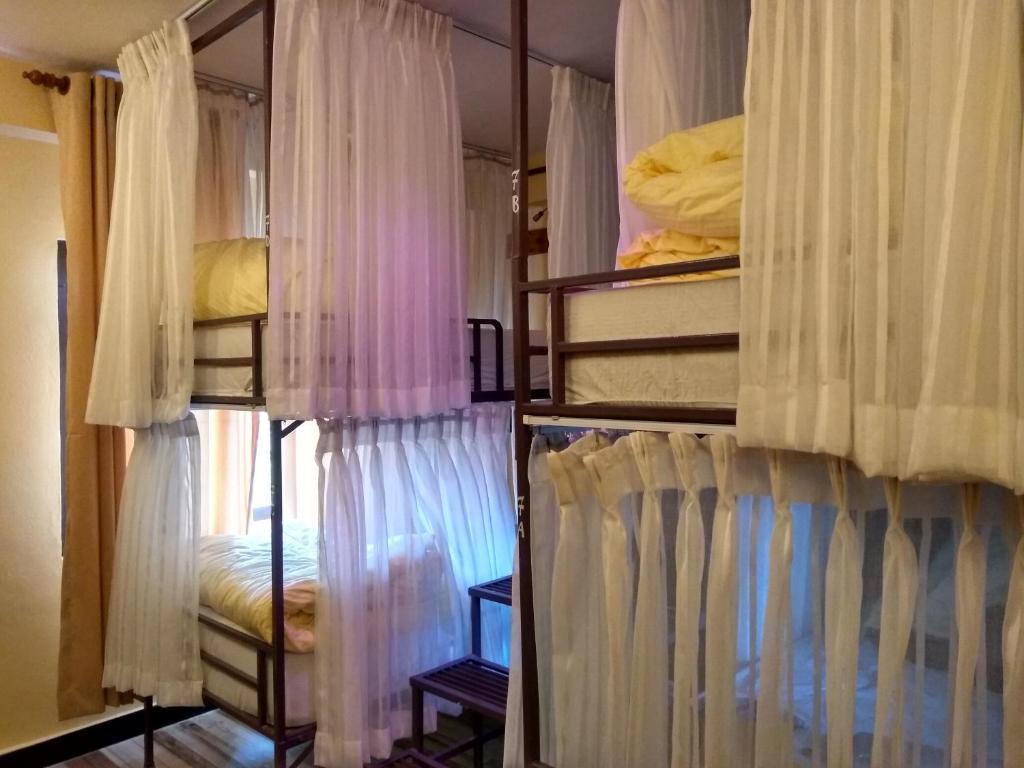 Kiwi Backpackers Hostel Pokhara 객실 침대