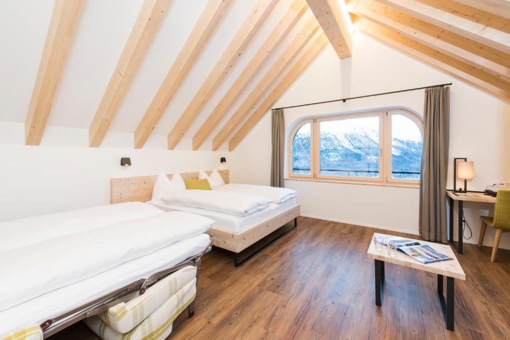 Postel nebo postele na pokoji v ubytování Randolins Familienresort